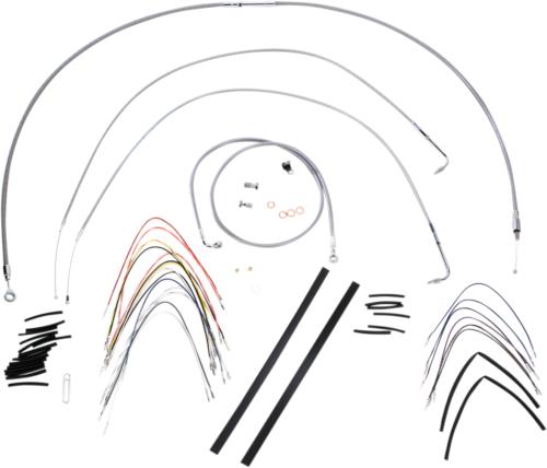 07-10 for Harley FLSTFI Cable/Brake Line Kit 14