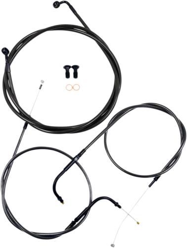 07-11 for Harley FLSTFI Cable/Brake Line Kit 15" 17" Ape hangers LA-8110KT-16M