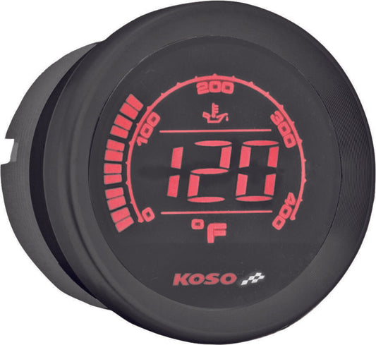 09-13 for Harley FLHTCUI KOSO HD-02 Oil Temperature Gauge Black 2" BA050510