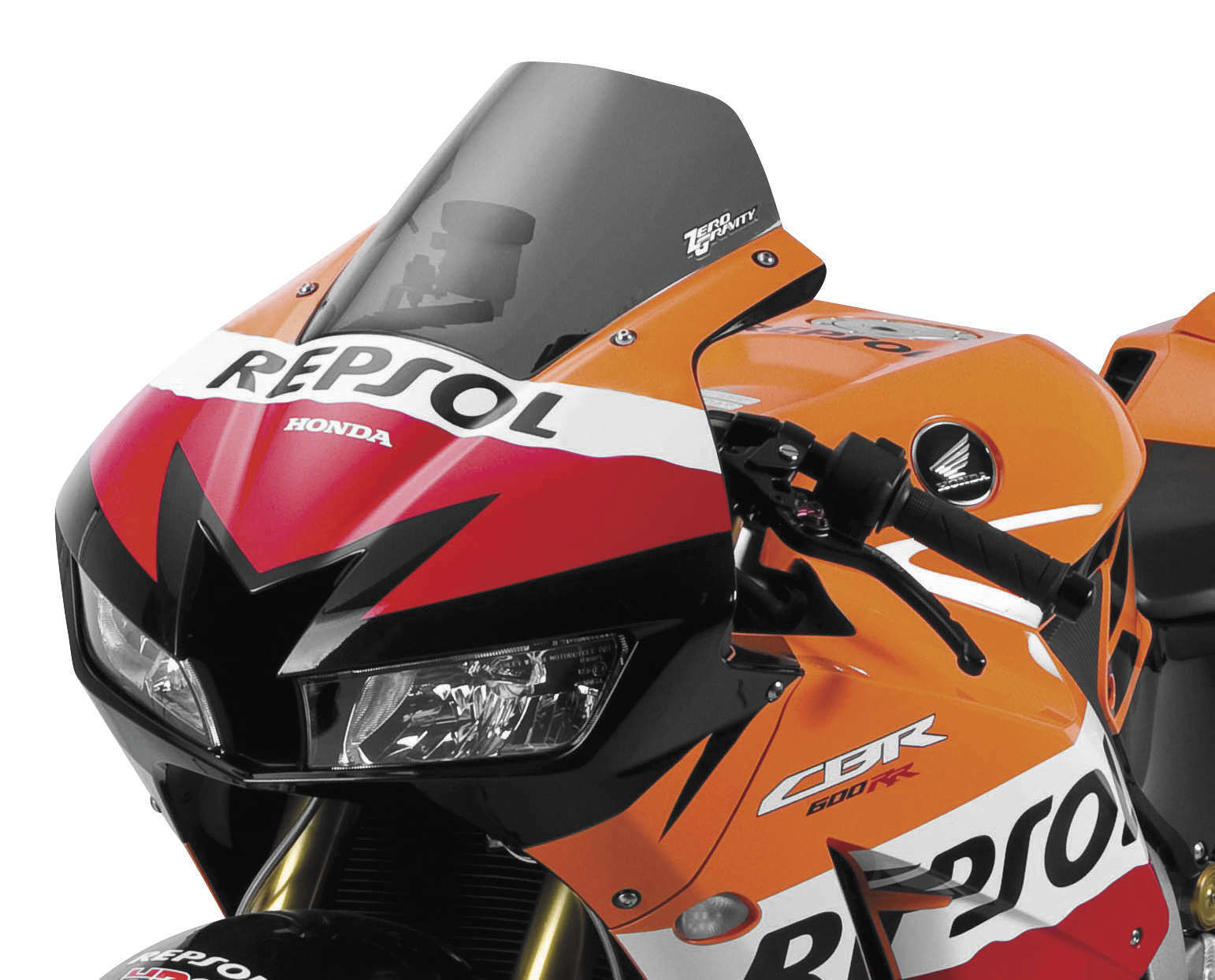 13-20 for Honda CBR600RR ZERO GRAVITY Marc 1 Windscreen Smoke 25-408-02