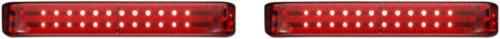 2009-2013 for Harley Electra Glide Classic EFI FLHTCI Saddlebag Lights Black/Red