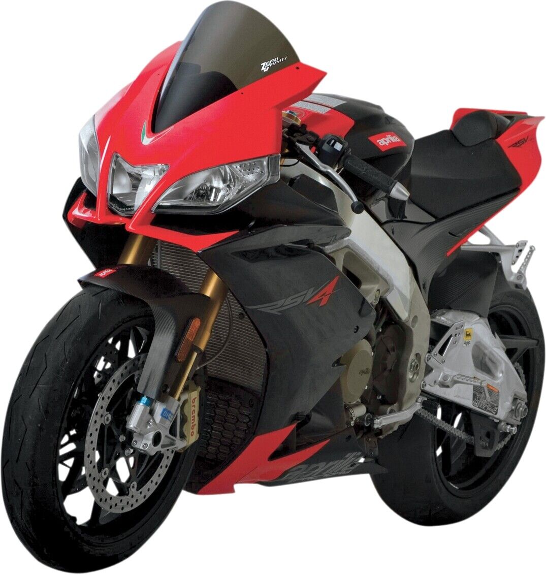 09-13 for Aprilia RSV 1000 Factory ZERO GRAVITY Corsa Windscreen Smoke RSV4 '09+