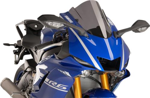 2017-2019 for Yamaha YZF-R6 PUIG HI-TECH PARTS Race Windscreen Dark Smoke 9723F