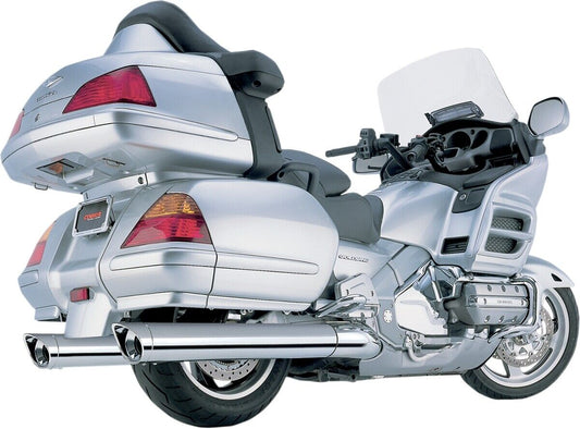01-11 for Honda GL1800 Gold Wing COBRA Mufflers Scalloped Tips '01-'11