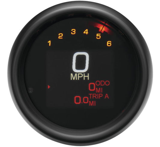 94-03 for Harley Sportsters/Dyna Dakota Digital Speedometer Black Bezel 3-3/8"