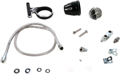 09-21 for Harley Iron 883 XLN ARLEN NESS Oil Pressure Gauge Kit Deep Cut Black