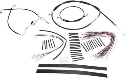 2009-2013 for Harley Road King EFI FLHR MAGNUM Control Cable Kit XR Black 489301