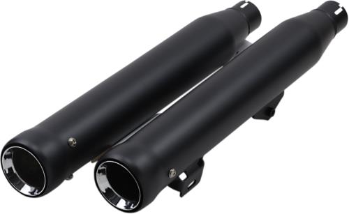 2008-2017 for Harley Fat Bob FXDF COBRA 3" Neighbor Hater Mufflers Black 6049B