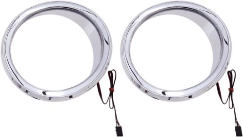 14-19 for Harley Electra Glide Ultra Limit CIRO Front Speaker LED Accent Chrome