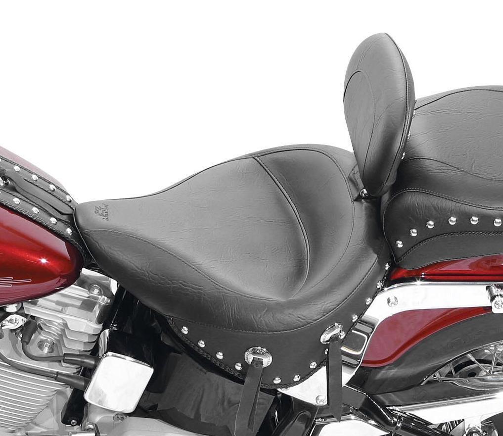 05-07 for Harley FLSTSCI MUSTANG Wide Studded Seat Driver's Backrest '00-'05 791