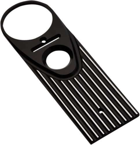 94-03 for Harley FLHR Full Length-Style King Dash Cover Finned Anodized/Silver