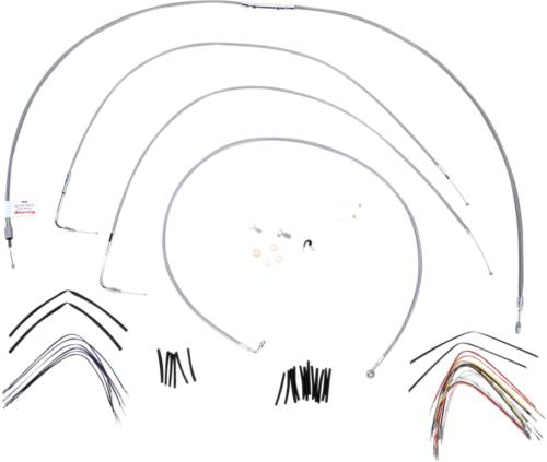 00-03 for Harley FLSTC Cable/Brake Line Kit 16" Ape hangers B30-1053