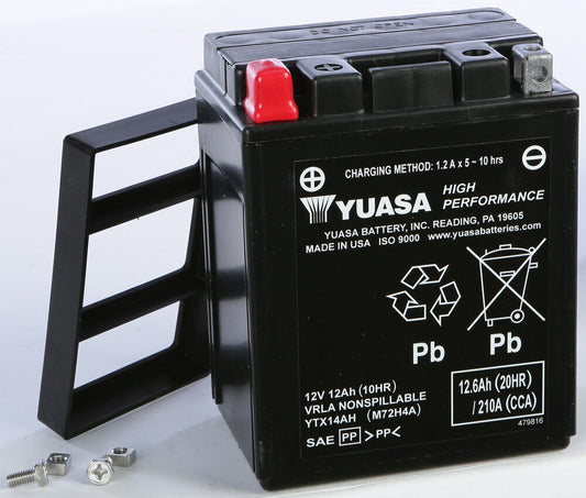 2015-2020 for Indian Scout YUASA AGM Maintenance-Free Battery YUAM72H4A