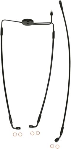 2008-2017 for Harley Fat Bob FXDF MAGNUM Brake Line Front XR Black SBB1310-27