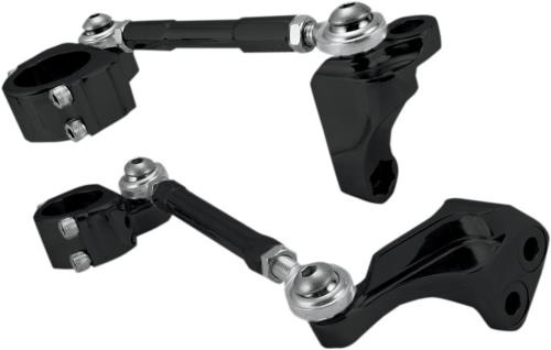 2008-2017 for Harley Fat Bob FXDF ALLOY ART Combi Stabilizer Black DC-1
