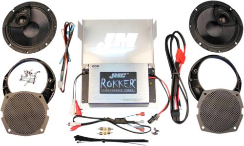 09-13 for Harley FLHTCUTG J & M 200 W Amplifier/Speaker Kit 98-13 FLHX/FLHT