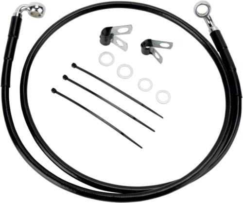 01-05 for Harley FXDL Drag Specialties Extended Front Brake Line Kit +4