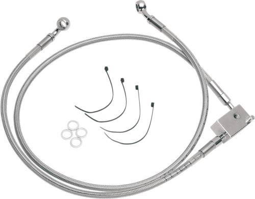 00-03 for Harley FXST/C/S, FLST/C/S/F DS Extended Rear Brake Line Kit +2