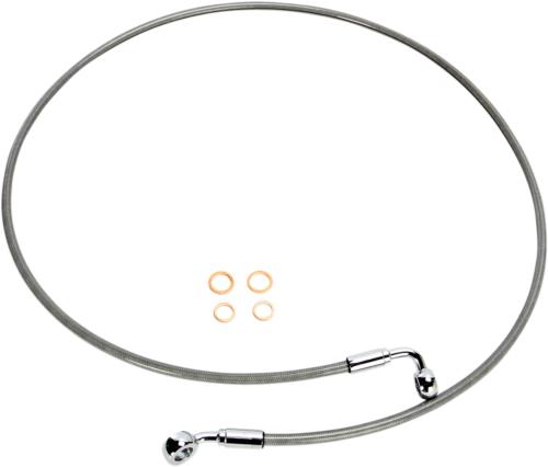 07-11 for Harley Softail Deluxe EFI FLSTNI Brake Line EZ Align XR Stainless Stee