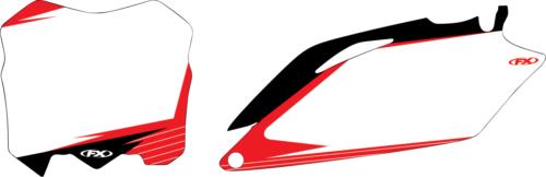2021 for Honda CRF450R FACTORY EFFEX Graphic Number Plate White/Red CRF 24-64356