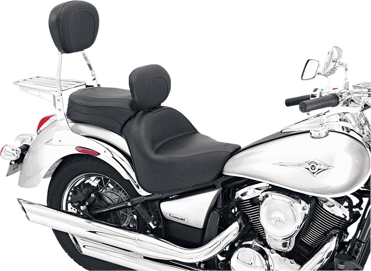 06-20 for Kawasaki VN900 MUSTANG Vintage Wide Touring Seat With Driver Backrest
