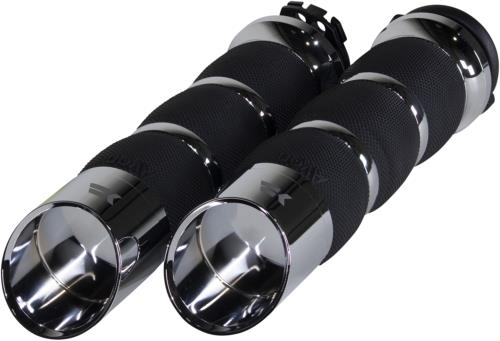 99-17 for HD Big Twin W/ Cable Clutch KHROME WERKS Grips Edge Air Cushion Chrome