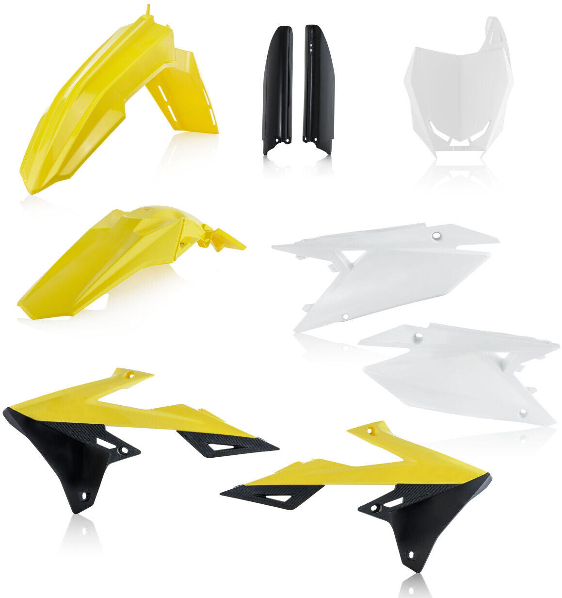 18-21 for Suzuki RM-Z 250 Full Replacement Body Kit OE Yellow/Black/White RMZ450