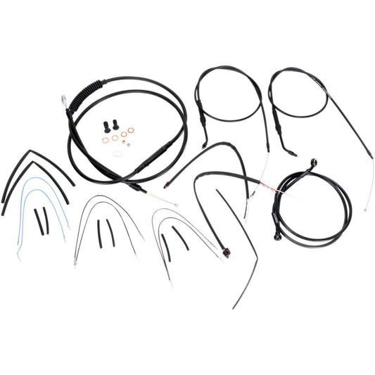 2012-2017 for Harley Street Bob FXDB Control Kit 16" Ape Hanger Handlebars