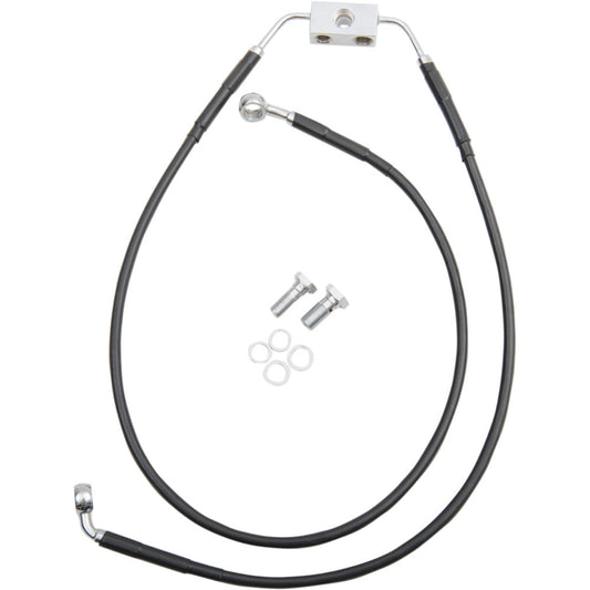 12-17 for Harley FXDB DS Extended Front Brake Line Kit +4 Lower/Upper W/ ABS