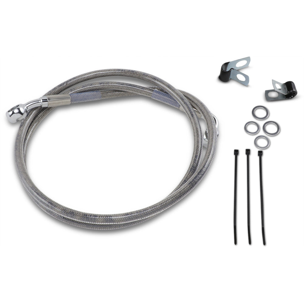 99 for Harley FXD, 88-03 XLH1200 Drag Spec Extended Front Brake Line Kit +2