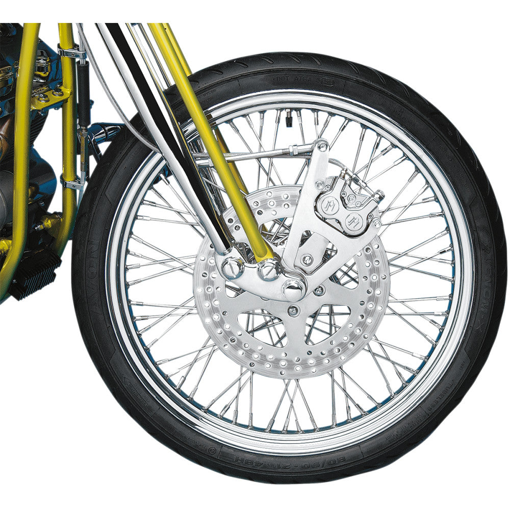 97-99 for Harley FXSTS Single Disc Caliper Front Chrome 88-99 1217-0017CH