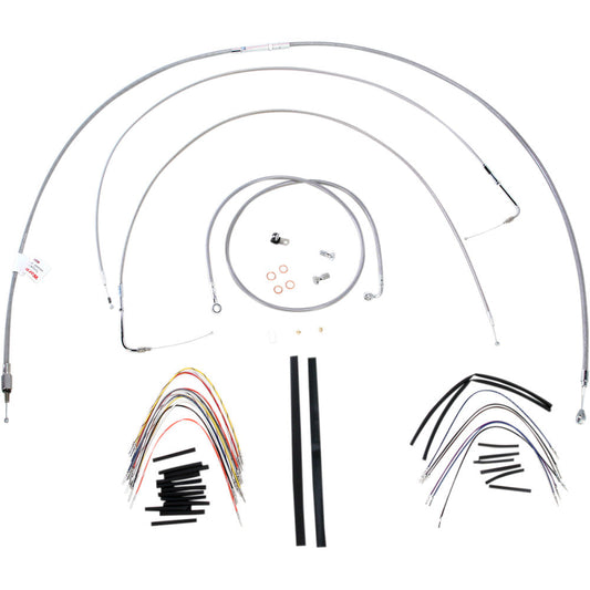 00-03 for Harley FLSTC Cable/Brake Line Kit 18" Ape hangers B30-1057