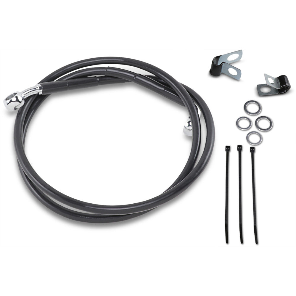 1988-1994 for Harley Super Glide FXR DRAG SPECIALTIES Brake Line Front Black +2