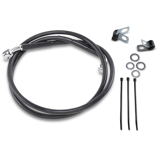 1988-1994 for Harley Super Glide FXR DRAG SPECIALTIES Brake Line Front Black +2"