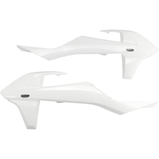 2017-2019 for KTM 125 EXC UFO Radiator Shrouds White KT04061-047