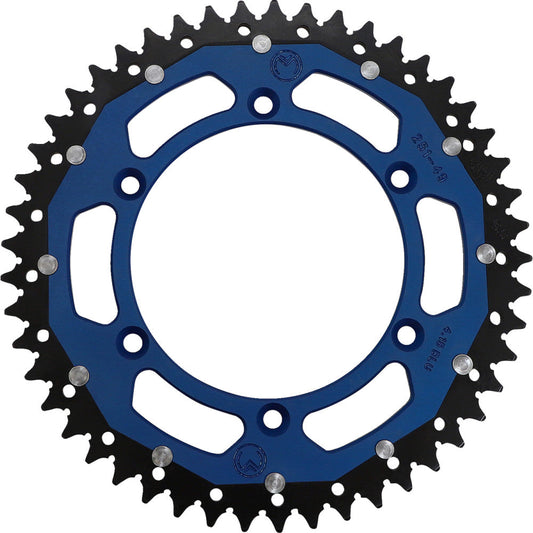 2001-2021 for Yamaha WR 250 F MOOSE RACING Dual Sprocket Blue 49 Tooth
