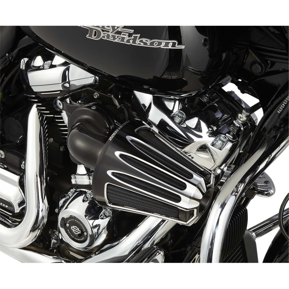 18-21 for Harley Softail Slim FLSL ARLEN NESS Deep-Cut Monster Air Cleaner Black