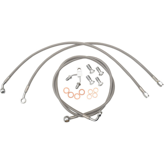 16-17 for Harley Breakout FXSB Brake Lines 12" 14" Ape hangers LA-8122B13