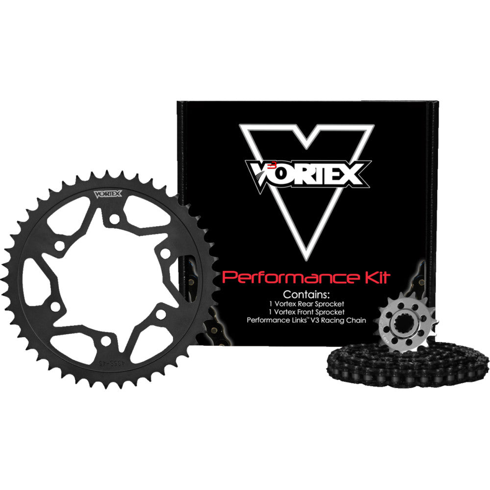16-'18 for Yamaha XSR900 Sprocket/Chain Kit Stl/Stl 15/47T Sil Rx3 520-112L Blk
