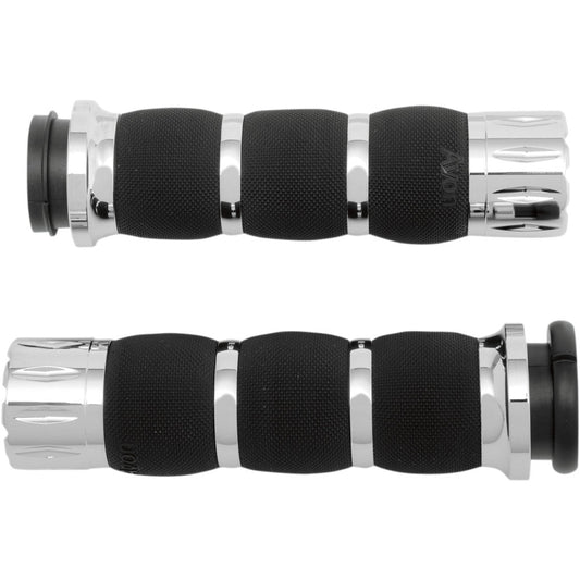 2018-2020 for Harley Softail 114 FLHCS Grips Rival Air Cushioned TBW Chrome