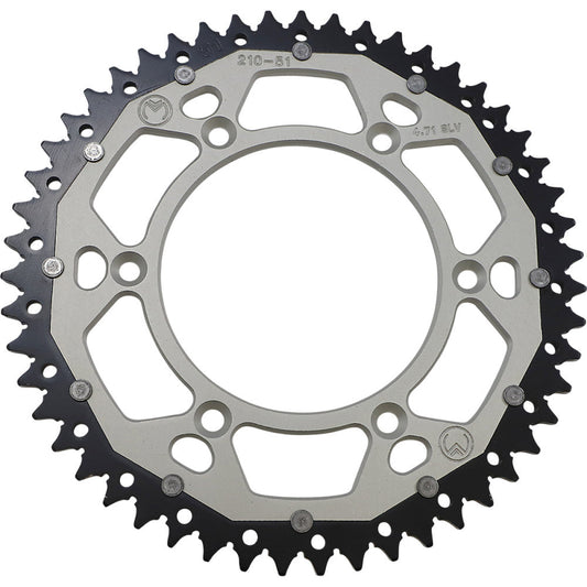 2003-2021 for Honda CRF150F MOOSE RACING Dual Sprocket Silver 51 Tooth