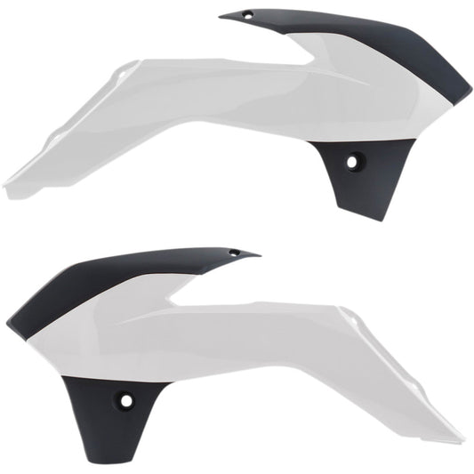2013-2017 for KTM 85 SX ACERBIS Radiator Shrouds White/Black SX 85 2314261035