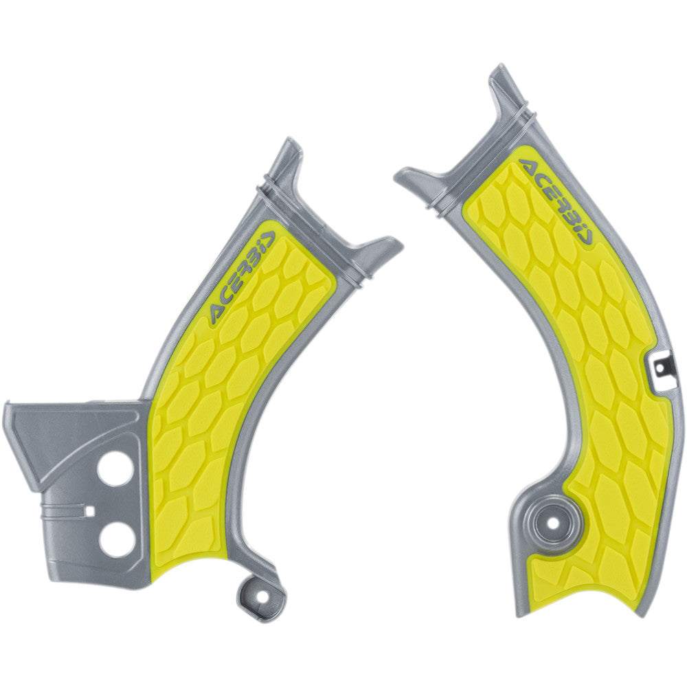 2018-2022 for Suzuki RM-Z 450 ACERBIS X-Grip Frame Guards Gray/Yellow RM-Z