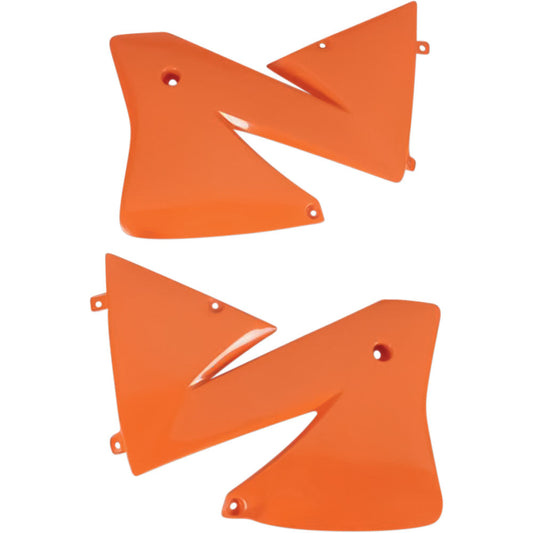 03-04 for KTM 250 EXC Racing 4-Stroke UFO Radiator Shrouds Orange KT03066127