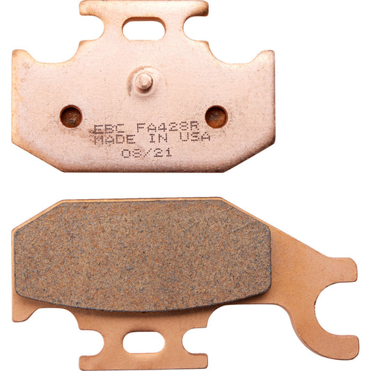 08-09 for Yamaha YXR 450F Rhino 4x4 EBC Sintered "R" Brake Pads FA428R