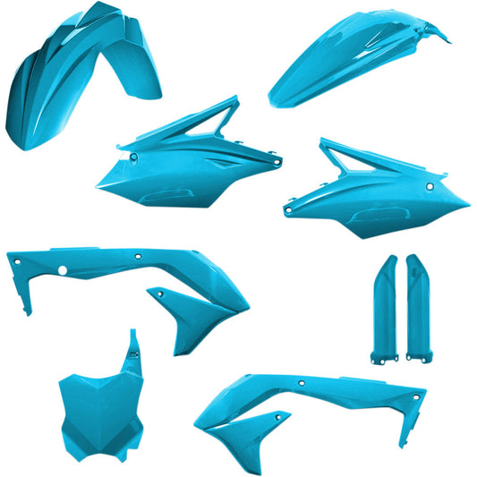 2018 for Kawasaki KX 450 F ACERBIS Full Replacement Body Kit Light Blue KX450