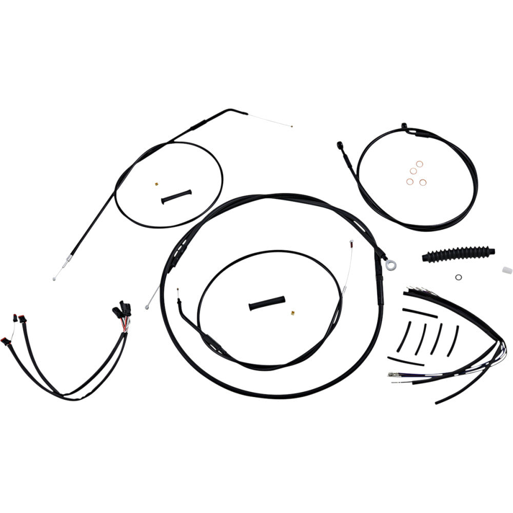 2014-2021 for Harley Iron 883 XLN MAGNUM Control Cable Kit XR Black 486663