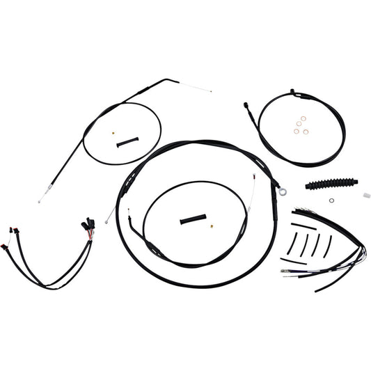 2014-2021 for Harley Iron 883 XLN MAGNUM Control Cable Kit XR Black 486663