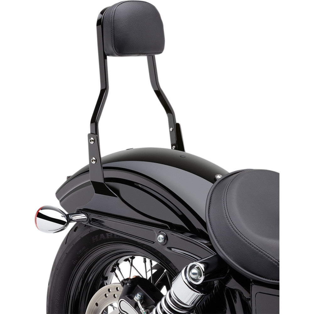 2008-2017 for Harley Street Bob FXDB COBRA Short Sissy Bar Black Dyna 602-1202B