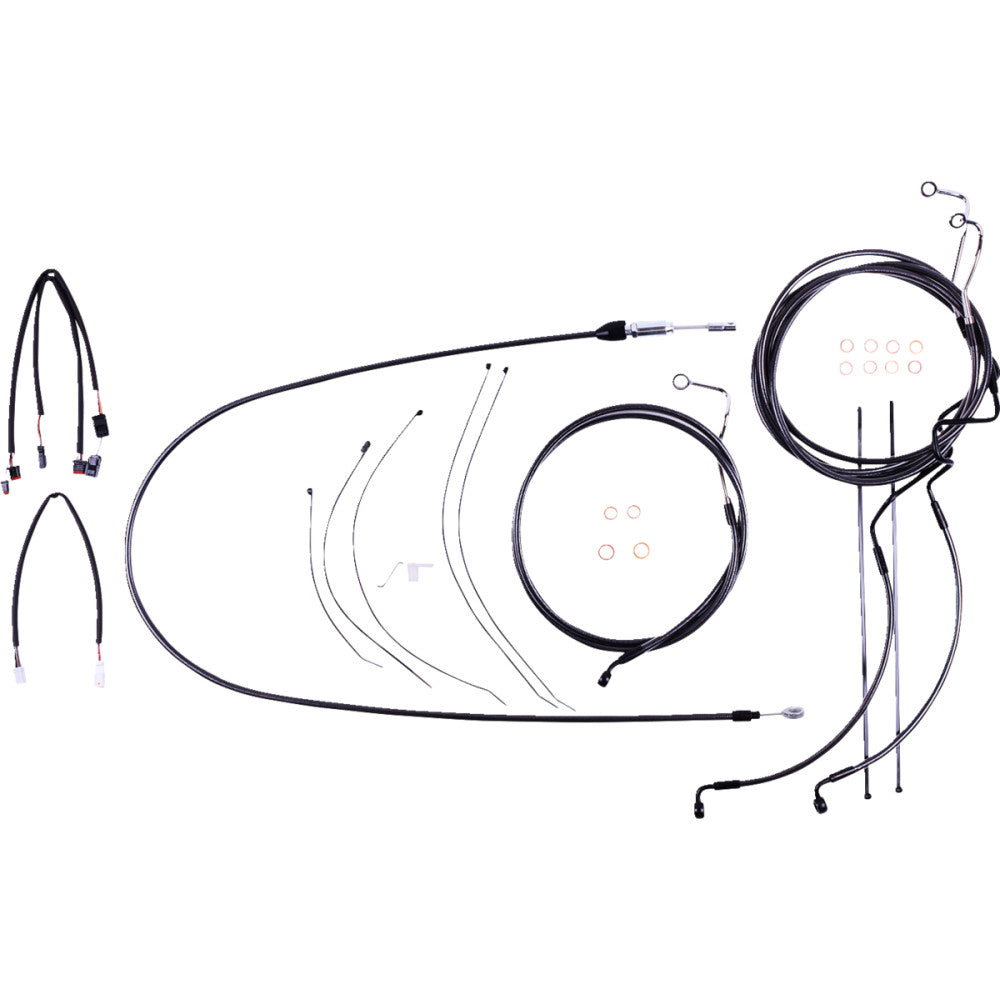 2021-2022 for Harley FLHR MAGNUM Handlebar Cable Kit 18-20